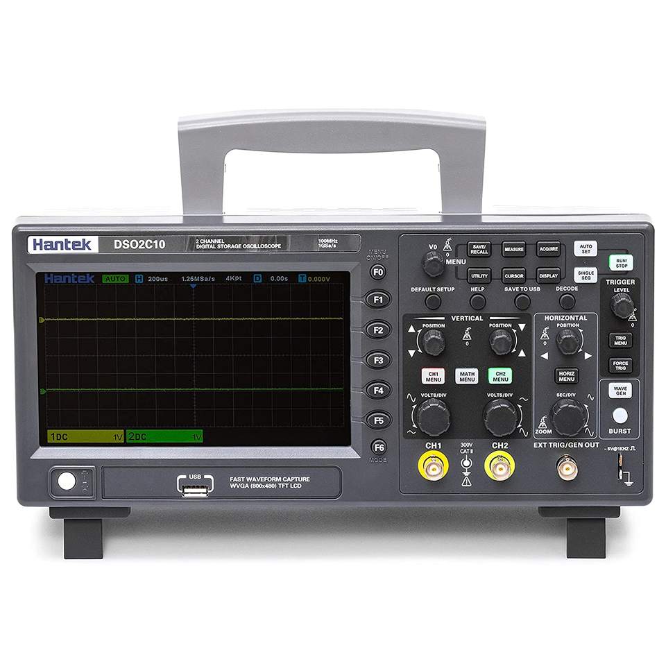 Digital Storage Oscilloscope 100Mhz - Hantek DSO2C10 2 قناة 100 ميجا