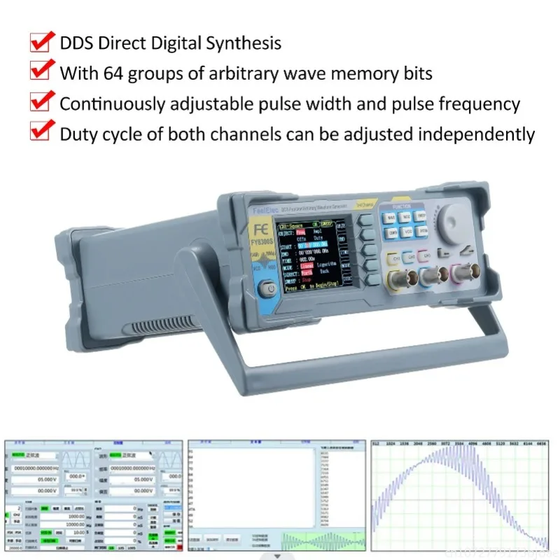 جهاز توليد إشارات FeelElec FY8 - مراجعة Function Arbitrary Waveform Generator وسعره
